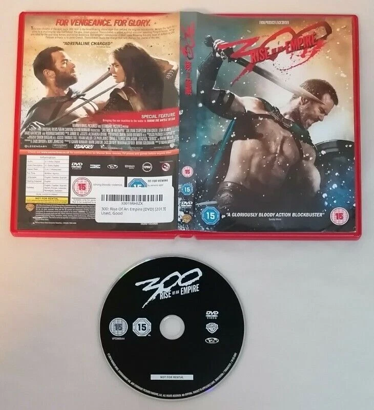 DVD - 300 Rise Of An Empire PAL UK R2 Cert 15 2014 Action Blockbuster Fantasy  - Image 1 of 1