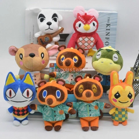 Animal Crossing Tom Nook Timmy Tommy KK Bunnie Fauna Celeste Plush Keychain 12cm Cover
