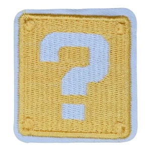 SUPER MARIO BRO VIDEO GAME ? BLOCK CHARACTER IRON ON PATCH - Picture 1 of 2