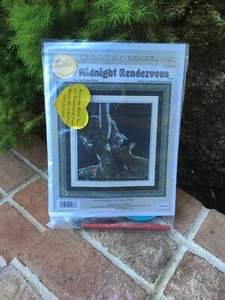 Midnight Rendezvous Cat & Bunny 2004 Cross My Heart Counted Cross Stitch Kit  - Picture 1 of 8