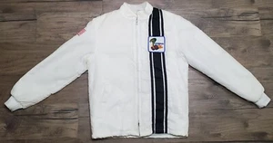 Ford Cobra Vintage Small 80s White Black Racing Jacket - Bild 1 von 6