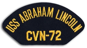 US Navy CVN-72 USS Abraham Lincoln Aircraft Carrier Cap Patch Bügelbild (d) - Bild 1 von 1