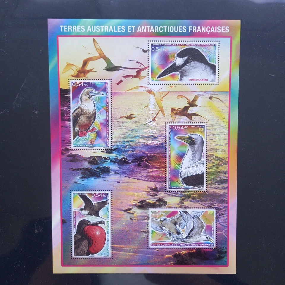 TAAF stamps 2008. Birds life. Block. - Image 1 of 1