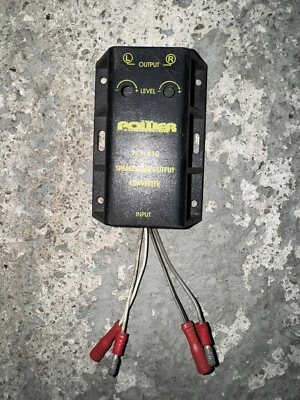 Two Channel Hi-Lo Line Out Converter High to Low Level Adapter Car Amplifier RCA - Image 1 of 2