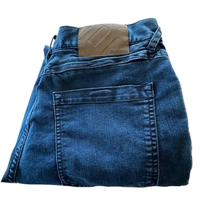 Pantalones de mezclilla Rohan Plus clásicos para hombre 34R azul elástico medidas 33 X 30,5 - Imagen 1 de 12