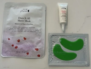 100% PURE Coffee Bean Eye Cream, Does It All Face Sheet Mask & Bright Eyes Mask - Picture 1 of 6