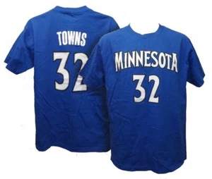 New Karl-Anthony Towns #32 Minnesota Timberwolves Mens Sizes S-M-L Shirt - Picture 1 of 8