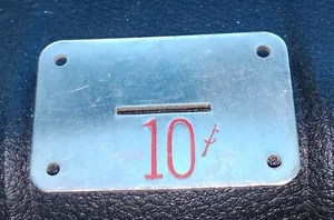 Old arcade Machine 10 Cent Coin Entry Plate Original - Picture 1 of 3