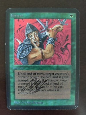 Berserk Alpha mtg magic the gathering nm signed by Dan Frazier - Image 1 of 2