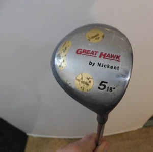 RARE RH Nickent Great Hawk 5 Wood With Steel Shaft--NICE CLUB - Picture 1 of 12