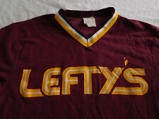 Vintage Lefty's Baseball Jersey Ringer V Neck T Shirt Small XS
