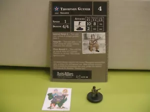 =Axis & Allies RESERVAS Thompson Gunner con tarjeta 22/45 = - Imagen 1 de 1