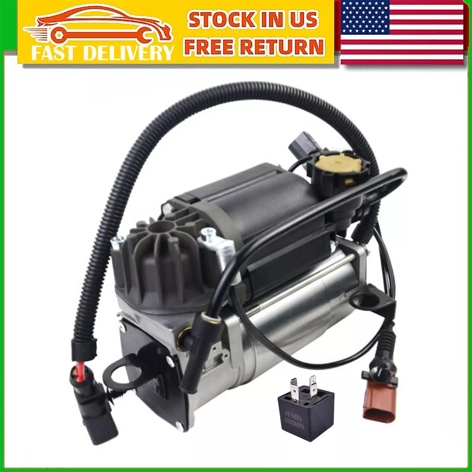 Bomba compressor de suspensão a ar para Audi A8 S8 D3 4E Quattro 2002-2010 V6 e V8 - Imagem 1 de 4