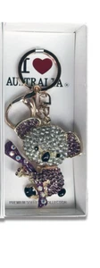 Sparkling Purple Gold Koala - Premium Keyring - Picture 1 of 4