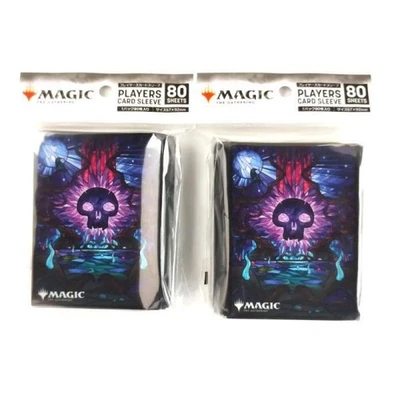 Magic Gathering Dominaria Unity Swamp Card Sleeve Stained Glass Used - Image 1 of 2