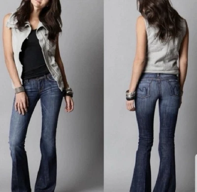 Pantalones de mezclilla CITIZENS OF HUMANITY para mujer talla 30 azul mediano Ingrid 002 cintura baja acampanados Foto 1 de 4