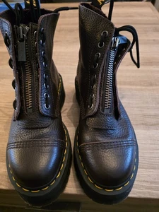 Dr. Martens Doc Martens Size 5 UK Red Smooth Leather Boots - Picture 1 of 5