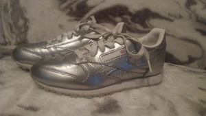 Reebok Tennisschuhe Mädchen Größe 2 Silber Metallic - Bild 1 von 3