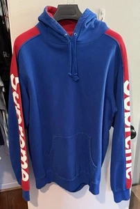 SS18 Supreme Sideline Hoodie Blau/Rot XL Super Zustand 🔥 - Bild 1 von 7
