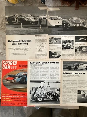 1966 Ford GT 40 Mark II * Lot of 4* Sports car Daytona Miles & Ruby  Lemans ad Foto 1 de 4