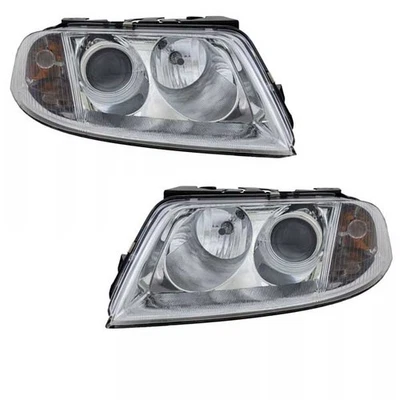 For 01-05 VW Passat Halogen Headlight Headlamp Head Light Lamp w/Bulb SET PAIR - Image 1 of 4