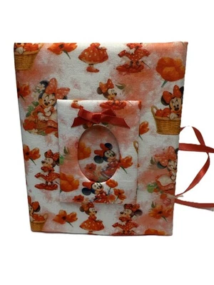 Disney Red Minnie and Flowers Photo Album -Holds 100 4x6 Photos - Handmade - Image 1 of 4