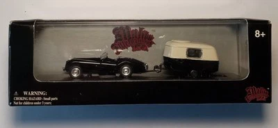 Malibu International #06010 1948-1954 Jaguar XK-120 Convertible Black w/Caravan - Image 1 of 3