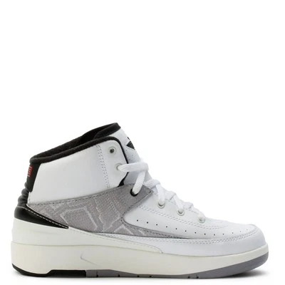 Little Kid's Jordan 2 Retro "Python" Wht/Fire Red-Blck-Sail (DQ8564 102) - Image 1 of 4