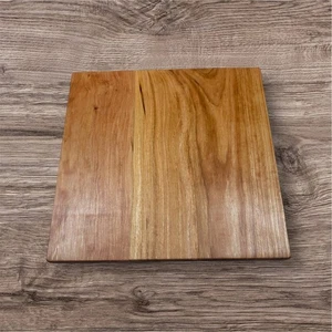Tabla de cortar grande artesanal 12 x 12 madera de cerezo cara grano rústico moderno - Imagen 1 de 4