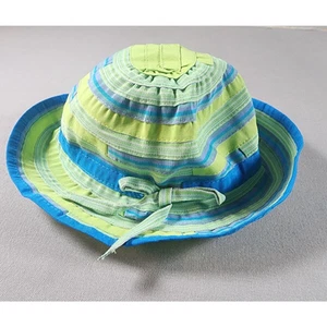 Sunday Afternoons Kids Hat Large 5 to 12 years Blue Green Beach Ocean Vacation - Picture 1 of 6