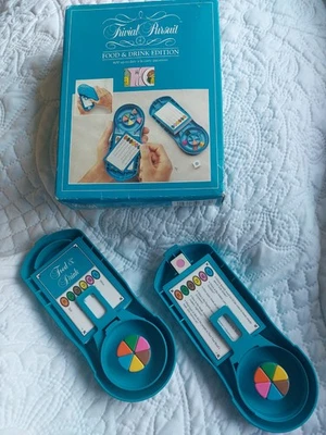 Trivial Pursuit Food & Drink Portable Travel Edition 100 Cards 1993 - Image 1 of 4