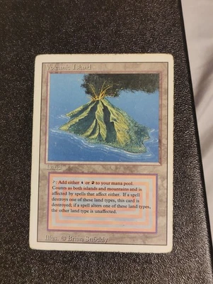 Magic the Gathering Volcanic Island Revised Edition Moderately Played - Image 1 of 2