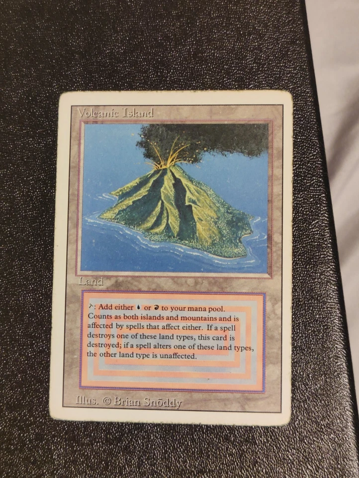 Magic the Gathering Volcanic Island Revised Edition Moderately Played - Image 1 of 2