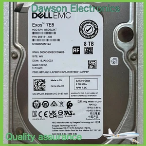 New F4JXT 0F4JXT DELL EMC 8TB 7.2K SATA 3.5" 6Gb/s HDD Hard Drive 14/15/16G KIT - Picture 1 of 1