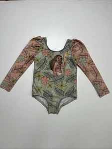 Disney Princess Moana 4T Langarm Einteiler Badeanzug Rash Guard - Bild 1 von 10