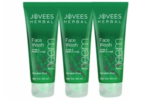 Jovees Herbal Neem Face Wash Acne & Pimple Care Paraben Free 120 ml - Picture 1 of 8
