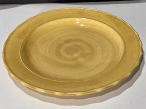 Home & Garden Party Stoneware Collection Welcome Home Dinner Plates Maize 11" - Picture 1 of 4