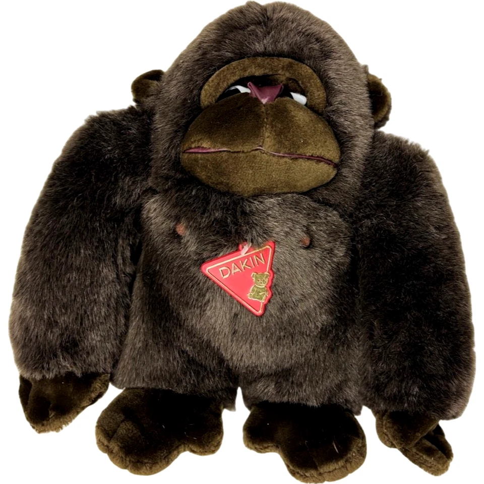 Dakin Tsuruya Gorilla 1988 12" peluche marrón mono juguete de colección Foto 1 de 4