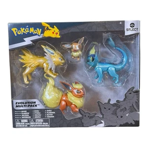 Pokemon Select Evolution Eevee Jolteon Vaporeon Flareon Figure Pack PKW2837 New - Picture 1 of 7