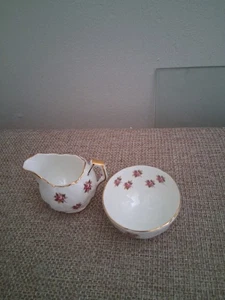 Aynsley England Bone China Floral - Tea Rose - Creamer / Sugar Set, SWEET!!! - Picture 1 of 2