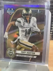 Tory Horton 2024 Bowman Chrome U 1st True Purple /399 SEAHAWKS - Bild 1 von 1