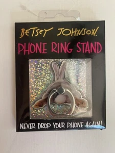 Betsey Johnson Phone Ring Stand, NIB Floral Rabbit Bunny 🐰 - Picture 1 of 2