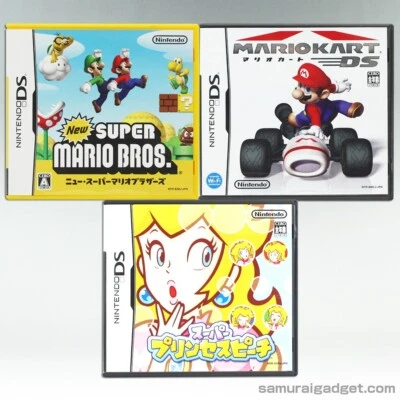 New Super Mario Bros. & Mario Kart DS & Super Princess Peach Nintendo DS NDS - Image 1 of 4