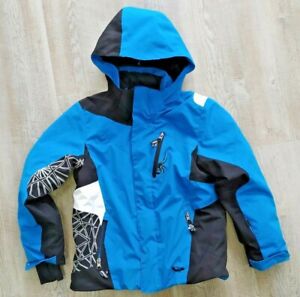 Boys Spyder Ski Winter Jacket in Blue. Size Age 8