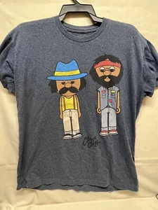 Cheech and Chong  Cartoon Characters 2014 Tshirt size large - Picture 1 of 4