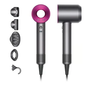 New Hair Dryer 1600W DysonSupersonicHD08 Fuchsia/Nickel Model With Accessory Kit - Photo 1/4