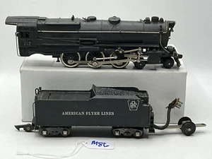Gilbert American Flyer S Gauge #312 Pacific Locomotive & Tender - Runs Well - Picture 1 of 23