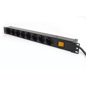 1 HE 8er Steckdosenleiste 19 Zoll Rack Case Steckleiste Schukoverteiler Einbau - Picture 1 of 2