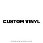 2 x Custom Vinyl Sticker Personalised Car iPad Van Laptop Campervan Window Decal