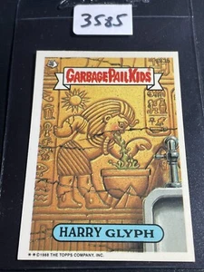 1988 Topps Garbage Pail Kids Card GPK Series 15 OS15 583b Harry Glyph NDC NrMT - Bild 1 von 3